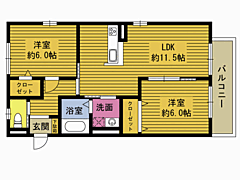 物件の間取り