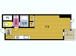 ピア大在 ワンルームの間取図画像