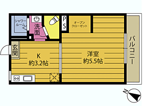 古ケ鶴コーポ 101 ｜ 大分県大分市古ケ鶴２丁目（賃貸マンション1K・1階・20.00㎡） その2