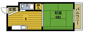 玉井ビル 405 ｜ 大分県大分市長浜町３丁目（賃貸マンション1K・4階・25.00㎡） その2