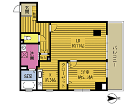 ガレリア竹町ビル 502 ｜ 大分県大分市中央町２丁目（賃貸マンション1LDK・5階・51.57㎡） その2