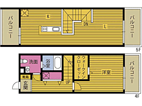 ＲＥＧＩＮＡ中島 401 ｜ 大分県大分市中島西１丁目（賃貸マンション1LDK・4階・43.88㎡） その2