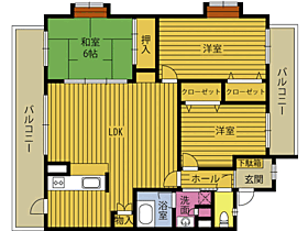 スカイシティ21 201 ｜ 大分県大分市大字永興庄の原（賃貸マンション3LDK・2階・75.13㎡） その2