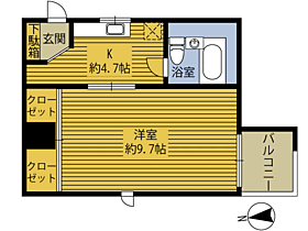 ウイング寿 507 ｜ 大分県大分市寿町（賃貸マンション1K・5階・28.88㎡） その2