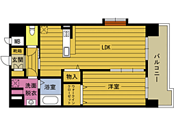 Ｇｒａｎｄ　ＪＡＤＥ都町 2階1LDKの間取り