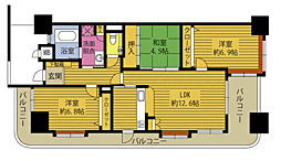 パークサイドにし新町 904号室 9階