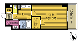 S-FORT大分寿町 1Kの間取図画像