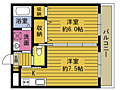 プランタン野口2階4.8万円
