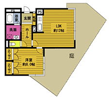 パティオ21 106 ｜ 大分県大分市下郡南５丁目（賃貸マンション1LDK・1階・52.30㎡） その2