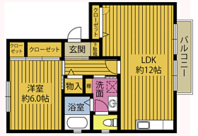 オリンピＮ 201 ｜ 大分県大分市下郡南１丁目（賃貸アパート1LDK・2階・46.25㎡） その2