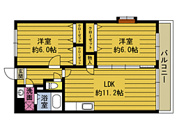 間取図画像 2LDK