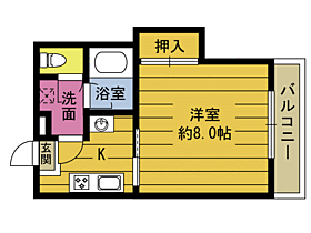 エクセレントジュン参番館 406 ｜ 大分県大分市三ケ田町１丁目（賃貸マンション1K・4階・24.00㎡） その2