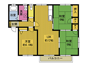 コンフォートパル A202 ｜ 大分県大分市大字羽屋（賃貸アパート3LDK・2階・60.89㎡） その2