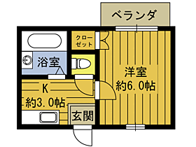 ロマネスク戸次 101 ｜ 大分県大分市大字中戸次（賃貸アパート1K・1階・20.02㎡） その2