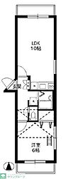 エポック伊勢原 1LDKの間取図画像