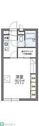 レオパレスポポー 1Kの間取図画像