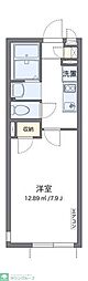 クレイノリズィエール2 1Kの間取図画像