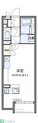 ミランダ光彩WEST ワンルームの間取図画像