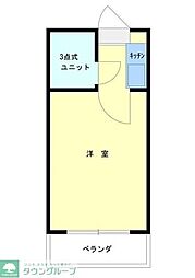 レジデンスカープ厚木 1Kの間取図画像