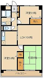 サニープレイス 3LDKの間取図画像