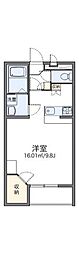レオパレスカメリア2 1Kの間取図画像