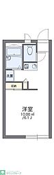 レオパレス三ノ宮 1Kの間取図画像