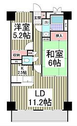 BlueShore湘南NEO 2LDKの間取図画像