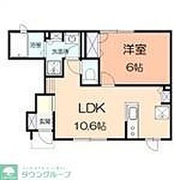 エピナール 1LDKの間取図画像