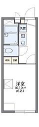レオパレスソレアード 1Kの間取図画像