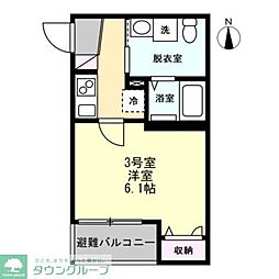 ベイルームシティ本厚木 1Kの間取図画像
