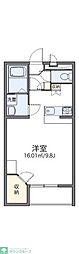レオパレスカメリア2 1Kの間取図画像