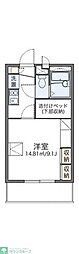 レオパレスセントヴィラージュ 1Kの間取図画像