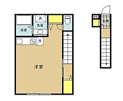 ミズホテラス ワンルームの間取図画像