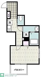 MELDIA Petia渋谷 1Kの間取図画像