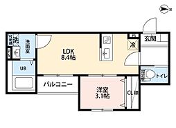 間取図画像 1LDK