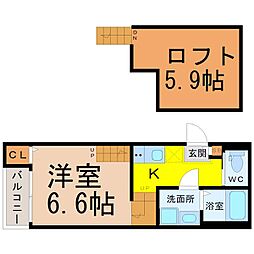 間取図画像 1SK