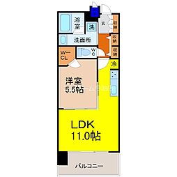 S-RESIDENCE本郷2 1LDKの間取図画像