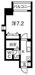 チェルトヴィータ 1Kの間取図画像