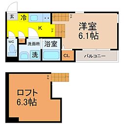 ヴィータ+N 1SKの間取図画像