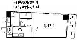エスポアール光洋 1Kの間取図画像
