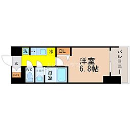 ファステートNAGOYA今池バレンシア 1Kの間取図画像