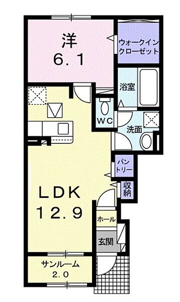 大阪府羽曳野市高鷲８丁目(賃貸アパート1LDK・1階・50.50㎡)の写真 その4