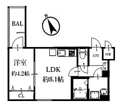 バッジ島泉  ｜ 大阪府羽曳野市島泉１丁目（賃貸アパート1LDK・2階・32.20㎡） その2