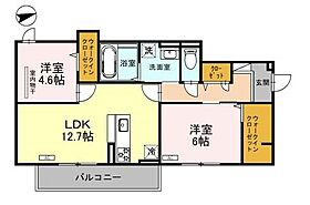 ヴィーニュ  ｜ 大阪府柏原市古町３丁目（賃貸アパート2LDK・1階・60.40㎡） その2