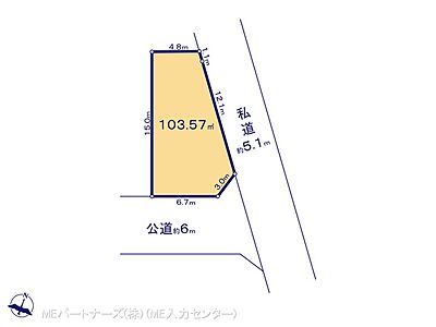 区画図：図面と異なる場合は現況を優先