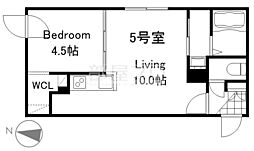 札幌市中央区南二十条西8丁目マンション 1LDKの間取図画像