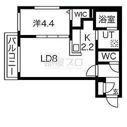 Terredenord 1LDKの間取図画像
