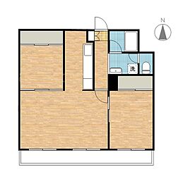 円山ビル 2LDKの間取図画像