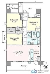 間取図画像 3LDK
