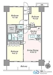 間取図画像 3LDK